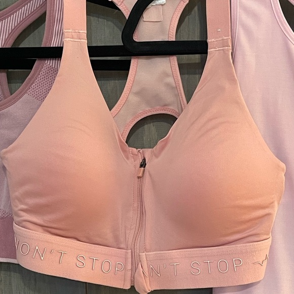 PINK  Sports bra - Tank Under Amour, Puma , Can’t stop won’t stop - Picture 4 of 12